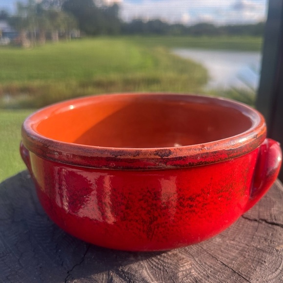 Terre D’Umbria De Silva Terra Cotta Oven to Table Baking Red Soup Bowl Italy - Picture 9 of 11